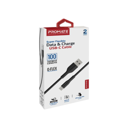 کابل تبدیل USB به USB-C پرومیت مدل ECOLINE-CC120.BLK طول 1 متر