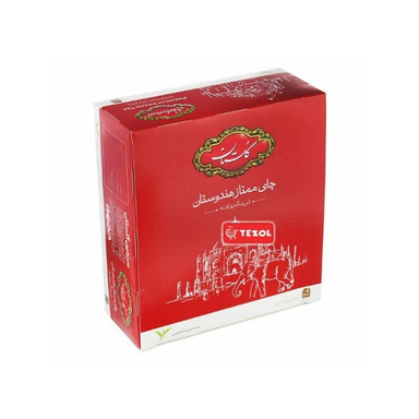 چای کیسه ای ساده ممتاز هندوستان گلستان بسته 100 عددی