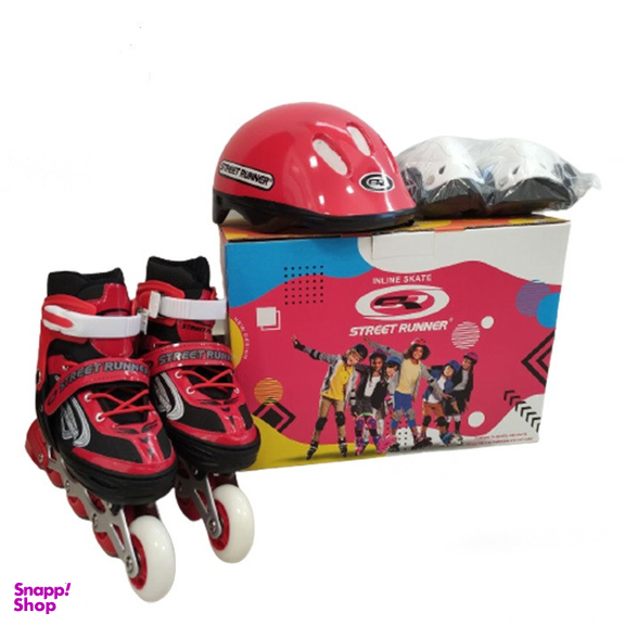 اسکیت کفشی مدل STREET RUNNER 02 به همراه لوازم ایمنی