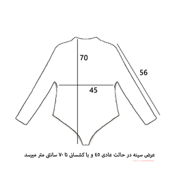 بادی آستین دار زنانه مدل کارو طرح پلنگی