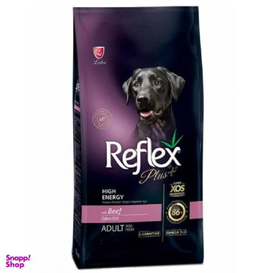 غذای خشک سگ رفلکس پلاس مدل High Energy Beef وزن 1 کیلوگرم