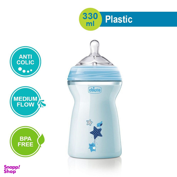 شیشه شیر چیکو مدل نچرال فیلینگ گنجایش 330 میلی لیتر