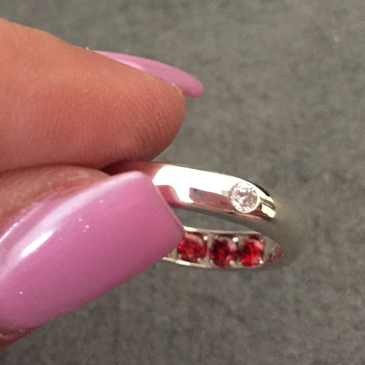 انگشتر نقره زنانه گیرا مدل G0365