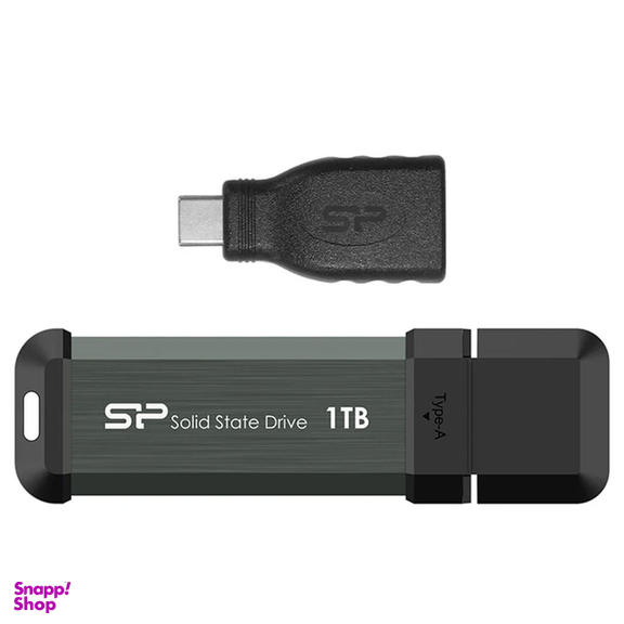 اس اس دی اکسترنال سیلیکون پاور مدل MS70 ظرفیت یک ترابایت به همراه تبدیل USB به Type-C
