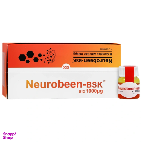 ویال خوراکی نوروبین 1000 میکروگرم طعم هلو بنیان سلامت کسری بسته 10 عددی