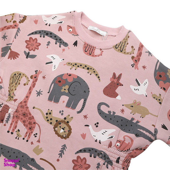 پیراهن دخترانه فیورلا مدل جنگل کد 33506