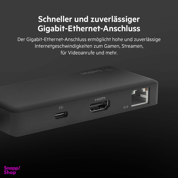 هاب پنج پورت USB-C بلکین مدل INC008btBK