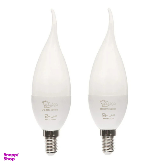 لامپ ال ای دی 7 وات دونیکو مدل اشکی E14 رنگ مهتابی