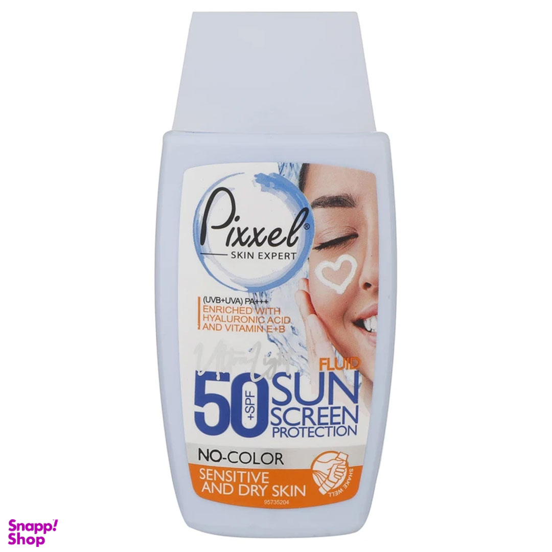 کرم ضد آفتاب بدون رنگ پیکسل مدل Sensitive And Dry Skin حجم 50 میلی لیتر