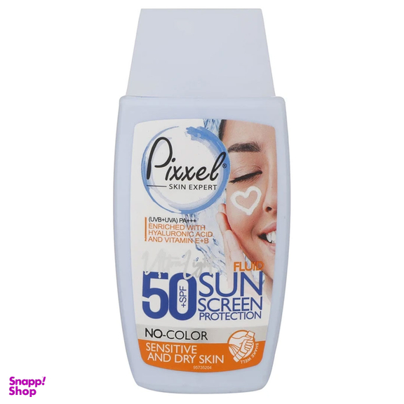 کرم ضد آفتاب بدون رنگ پیکسل مدل Sensitive And Dry Skin حجم 50 میلی لیتر