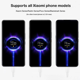 کابل تبدیل USB به Type-C شیائومی مدل Turbo 6A به طول 1 متر