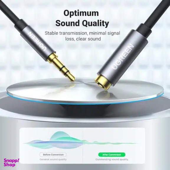 کابل افزایش صدا AUX Jack 3.5mm یوگرین کد AV118 طول 3 متر