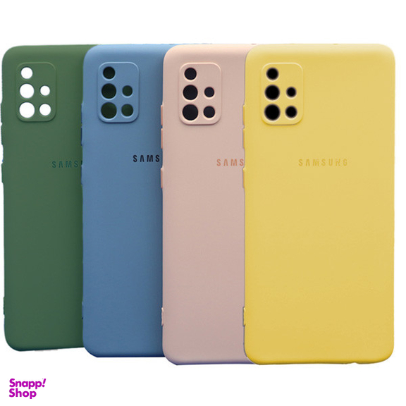 کاور سیلیکونی گوشی موبایل مناسب سامسونگ Galaxy A51 به همراه محافظ صفحه نمایش