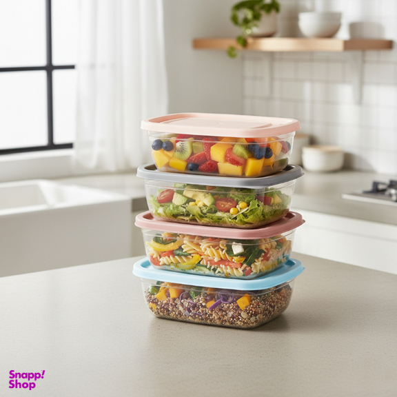 ظرف غذا نورینو مدل آواز مجموعه 4 عددی