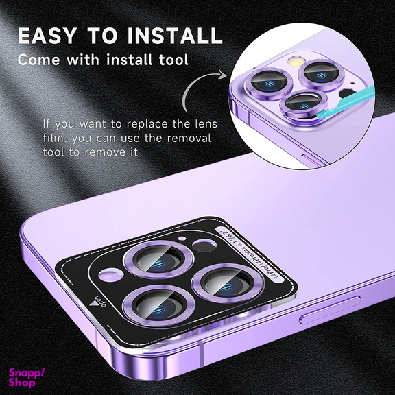 محافظ لنز دوربین بوف مدل HD-ColorLenz مناسب برای گوشی موبایل اپل Iphone 14 Pro Max / 14 Pro