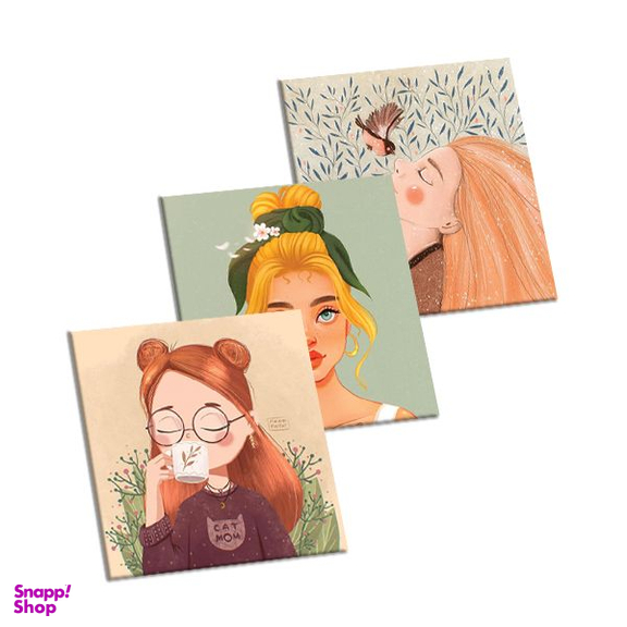 مگنت لاژید طرح کارتونی مجموعه 3 عددی