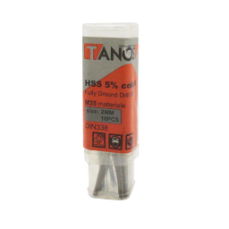 مته کبالت تانوس مدل YP-HSS-SIZE2 سایز 2 میلی متر مجموعه 10 عددی