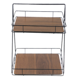 استند جا ادویه ای مدل مربعی کف چوبی کد 3024