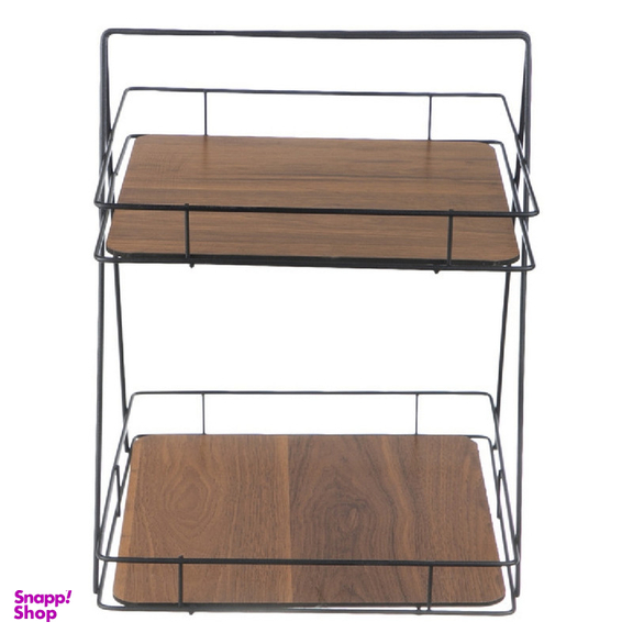 استند جا ادویه ای مدل مربعی کف چوبی کد 3024