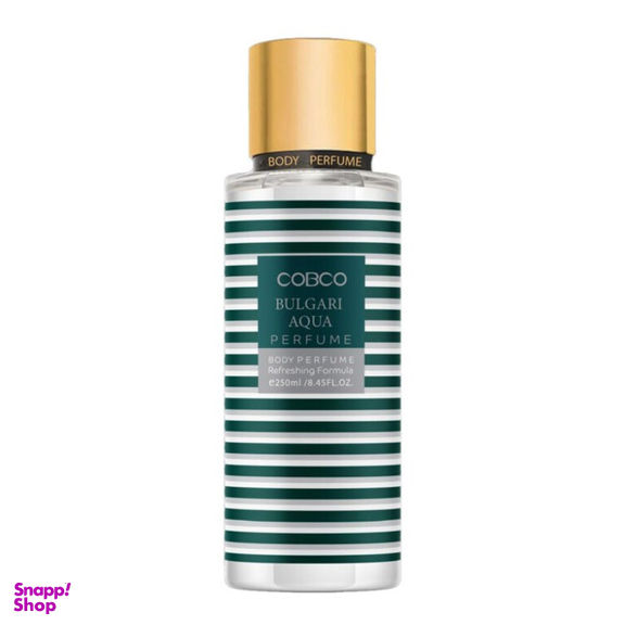 بادی اسپلش مردانه کوبکو مدل Aqua Bulgari حجم 250 میلی لیتر