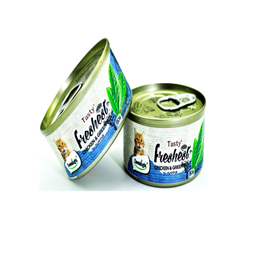 کنسرو غذای گربه دنتالایت مدل CHICKEN GREEN TEA وزن 80 گرم بسته 2 عددی