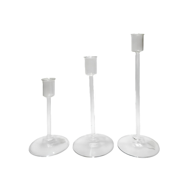 شمعدان مدل قلمی مجموعه 3 عددی