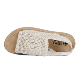 صندل زنانه شیما مدل توران رنگ سفید