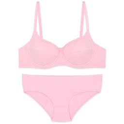 ست شورت و سوتین کاپ دار نخی فنردار آنیت کد 2025 رنگ صورتی