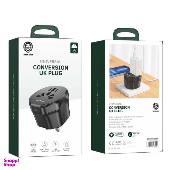 تبدیل شارژر گرین لاین مدل Universal Conversion Plug 2