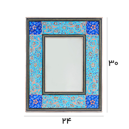 قاب آینه مدل دور نقاشی سایز 30×24 سانتی‌ متر
