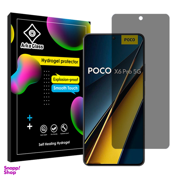 محافظ صفحه نمایش حریم شخصی آرکا گلس مدل Tough مناسب گوشی موبایل شیائومی Poco X6 Pro