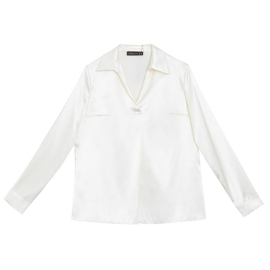 شومیز زنانه برنس مدل فروغ رنگ سفید