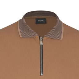 پولوشرت آستین کوتاه مردانه مدل GD-s-19922862 رنگ قهوه ای