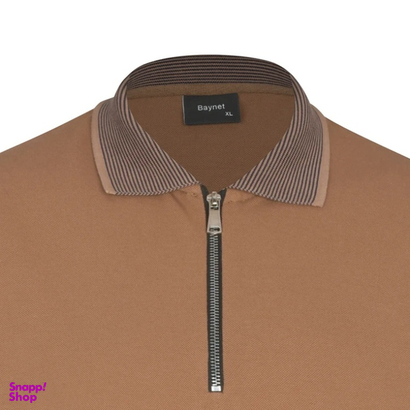 پولوشرت آستین کوتاه مردانه مدل GD-s-19922862 رنگ قهوه ای