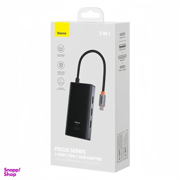 هاب 5 پورت Type-C بیسوس مدل BS-OH077