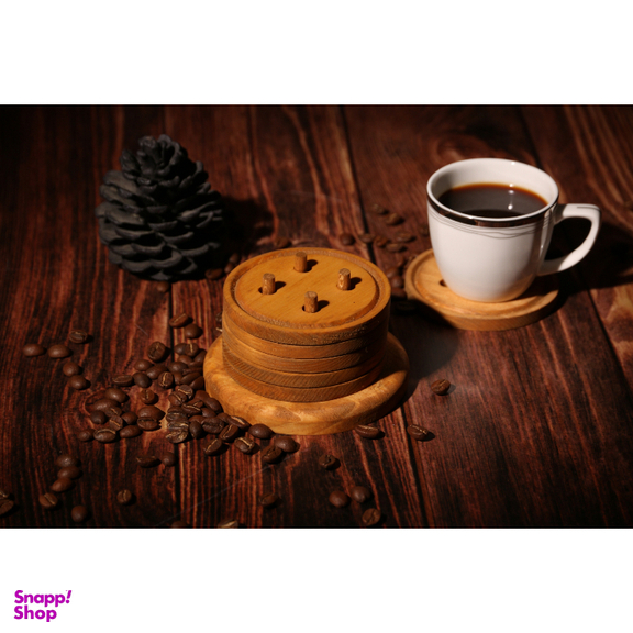 زیر لیوانی مدل دکمه