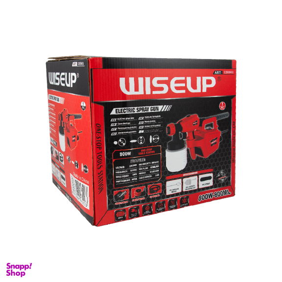 پیستوله رنگ پاش 800 وات وایزآپ مدل 900ML/MIN کد 120303