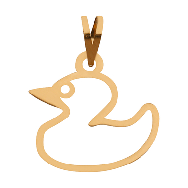 پلاک گردنبند طلا عیار 750 زنانه طرح اردک کد 1125