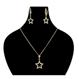 نیم ست نقره زنانه گیرا مدل ستاره کد G981