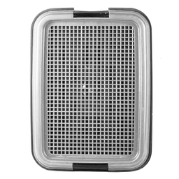 سینی ادرار سگ مدل هاچیکو سایز L64×W53 رنگ طوسی
