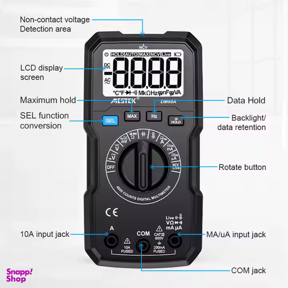 کیت تستر برق دیجیتال مستک مدل 3IN1 Combination Set مجموعه 3 عددی