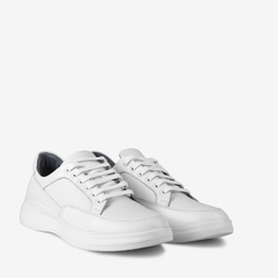 کفش اسنیکر چرم طبیعی مردانه مونو کد J5530-095 رنگ سفید