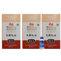 واکس براق کننده بی رنگ مرمر مدل 2080 به همراه پودر بوگیر کفش