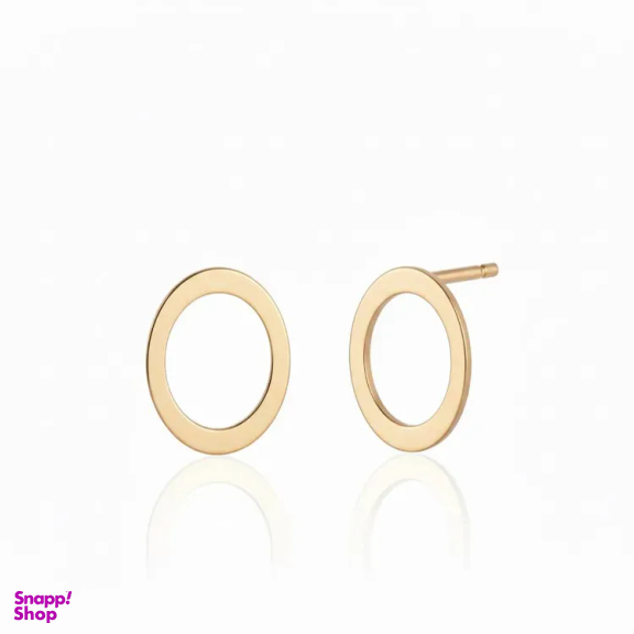 گوشواره طلا 18 عیار زنانه گالری سپینود مدل دایره