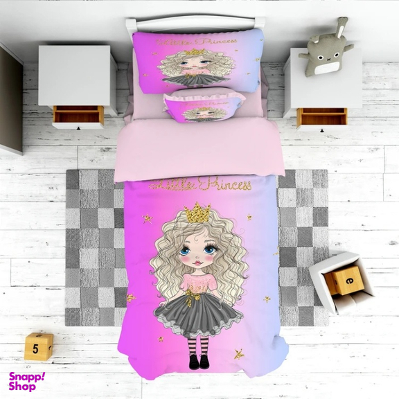 سرویس روتختی کودک نوپه هوم طرح کودک کد T4811 تک نفره