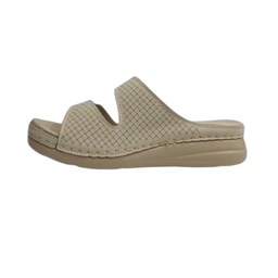 دمپایی طبی زنانه شهرام طب کد 8023 رنگ کرم