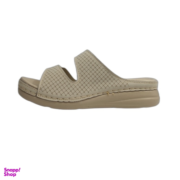 دمپایی طبی زنانه شهرام طب کد 8023 رنگ کرم