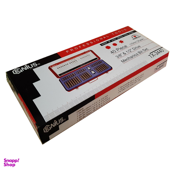 آچار بیت جنیوس تولز  مدل Tx-3440 مجموعه 40 عددی