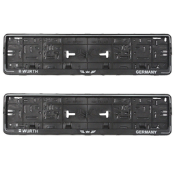 قاب پلاک خودرو مدل wurth white بسته دو عددی