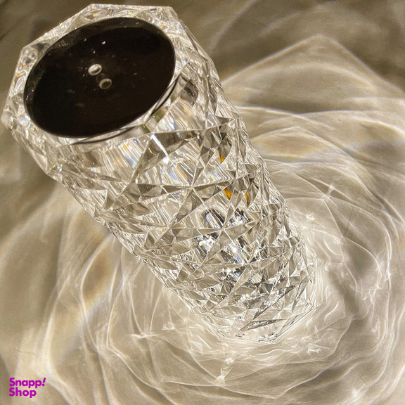 آباژور رومیزی مدل رز کریستالی